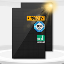 1000W Solarpanel Bifazial Glas für Balkonkraftwerk, 0% Mwts. für am