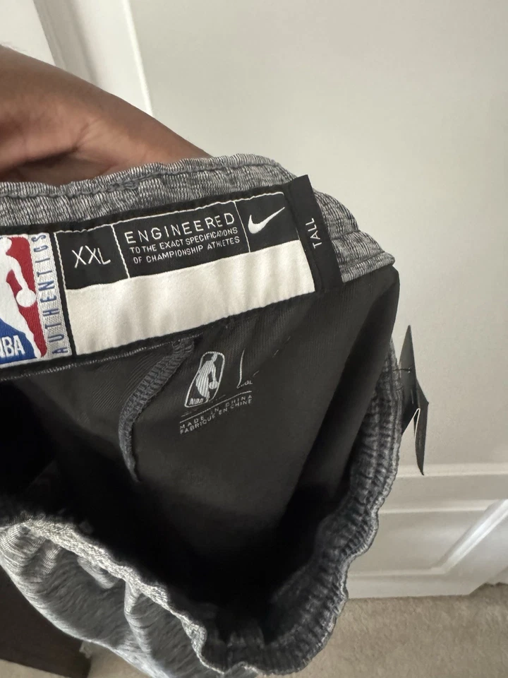Pantalones deportivos Nike Los Angeles Lakers grises problemas de jugadores de la NBA, talla 2XLT Foto 2 de 4