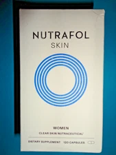 NUTRAFOL Skin Women Clear Skin Nutraceutical Supplement 120 Capsules NEW IN BOX