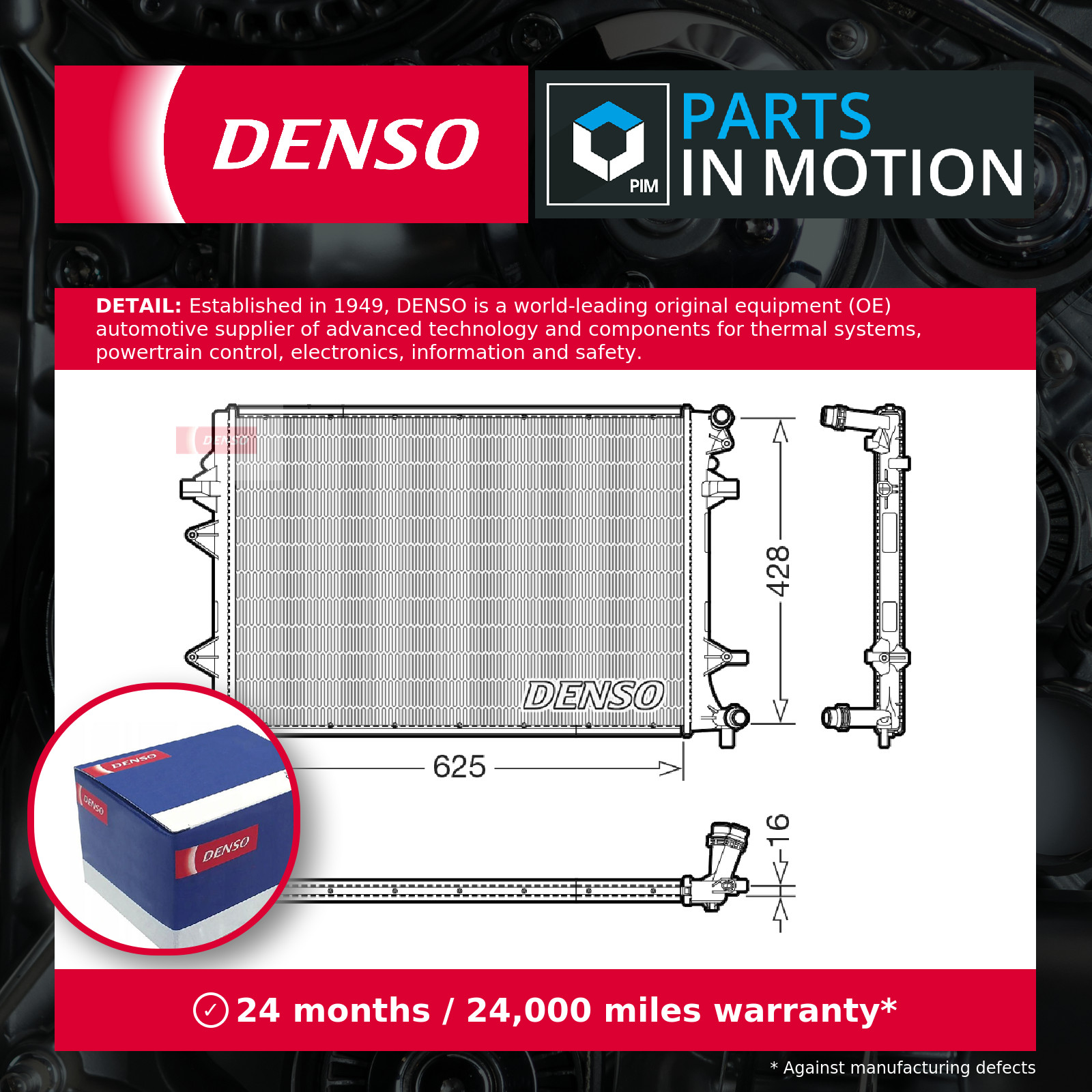Denso Drm32054 Engine Cooling Radiator - Image 3