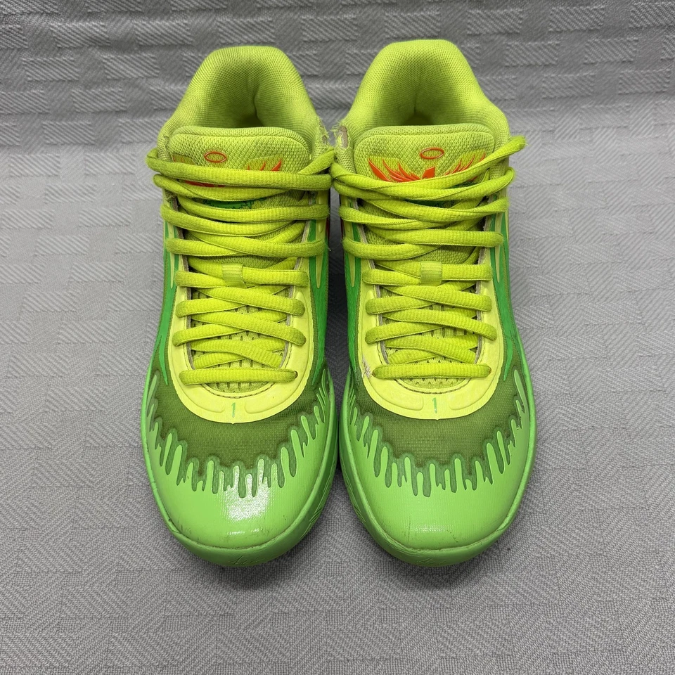 Tênis Puma MB.02 juvenil tamanho 7 LaMelo Ball Nickelodeon Slime basquete 377610-01 - Imagem 2 de 4