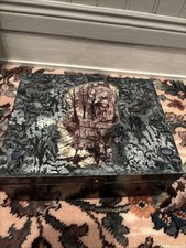 Home Made Hand Panted Decoupage Mixed Media Box