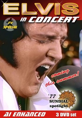 ELVIS 77 IN CONCERT AI remastered from ORIGINAL VHS- 3 DISC SET- LIMITED!