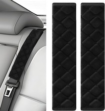 2PCS Car Seat Belt Cover Pads - Soft Faux Sheepskin Seat Belt Shoulder Strap Cov