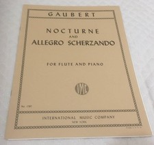 Gaubert / Flute and piano / Nocturne and Allegro scherzando