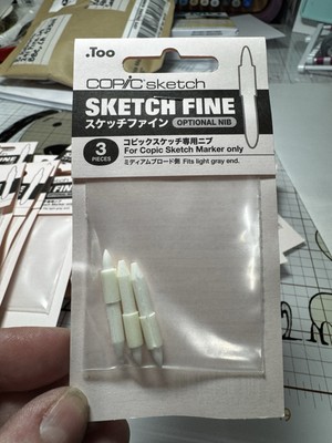 REPLACEMENT FINE NIB (3) Nibs Per Package - Copic Sketch Marker Fine Nib
