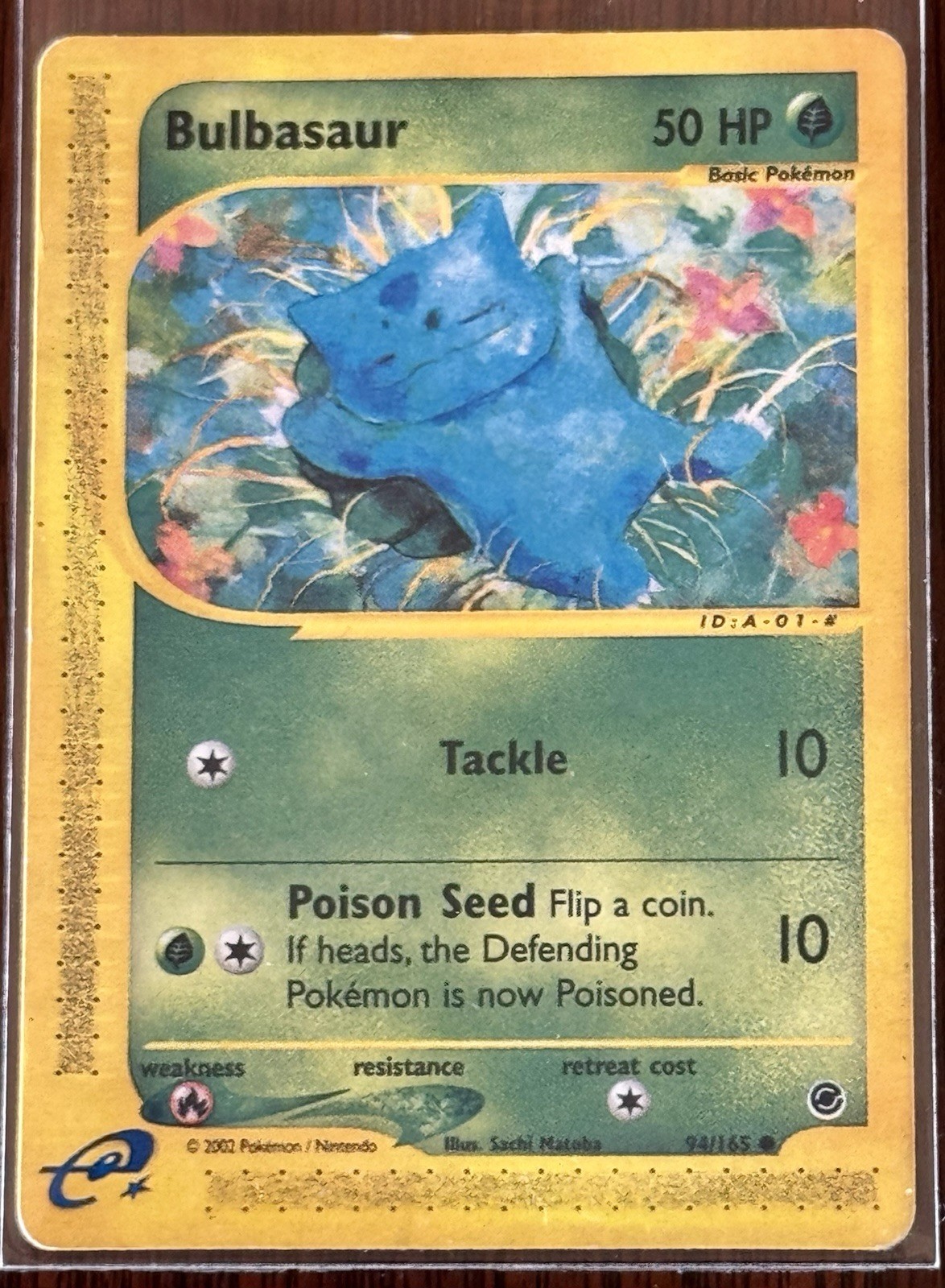 Pokémon TCG Bulbasaur 94/165 Expedition e-Reader Common ENG 50HP 2002