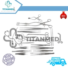 New 52 Pieces Vascular Surgery Surgical Instruments Set, DS-1281 Medical set