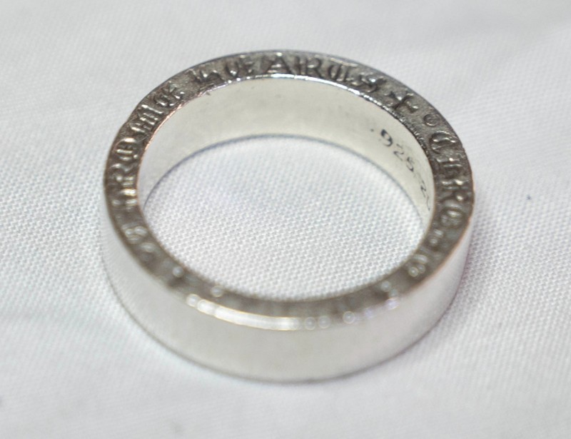 Authentic Chrome Hearts Spacer Ring Size 8.5 - US 925 Sterling Silver