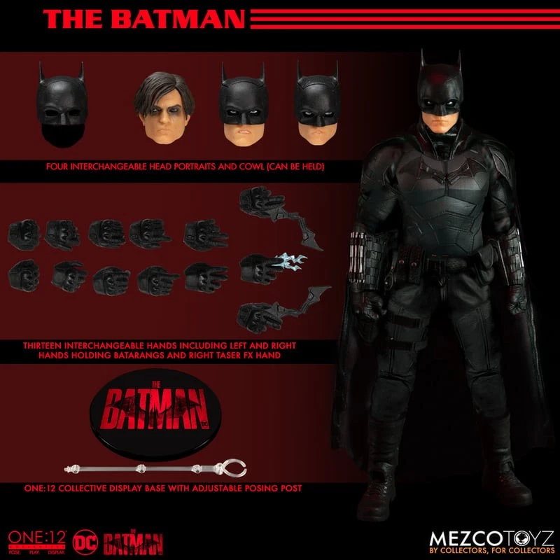 Mezco Toyz One:12 Collective The Batman Action Figure for Ages 18+ - Image 3 of 4