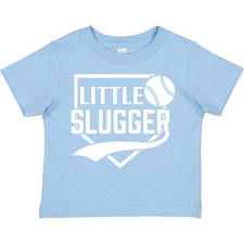Inktastic Little Slugger Toddler T-Shirt Swash Retro Tiny Player Lover Base Ball