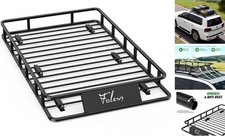 Heavy Duty 64"x39" Roof Rack Basket 300LB Capacity for Car Universal  