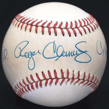 1986 Roger Clemens MVP Cy Young Signed Baseball Vintage Signature! JSA Holo