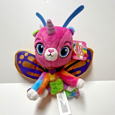 Rainbow Butterfly Unicorn Kitty Plush Stuffed Animal Toy 8'' butterfly felicity