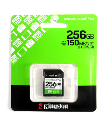 Kingston Technology 256GB SDXC Canvas Select Plus Gen3 150MB/s C10 UHS-I U1 V10