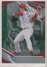 2019 Panini Chronicles Phoenix Green Prizm 7/50 Aaron Nola #13 4l3