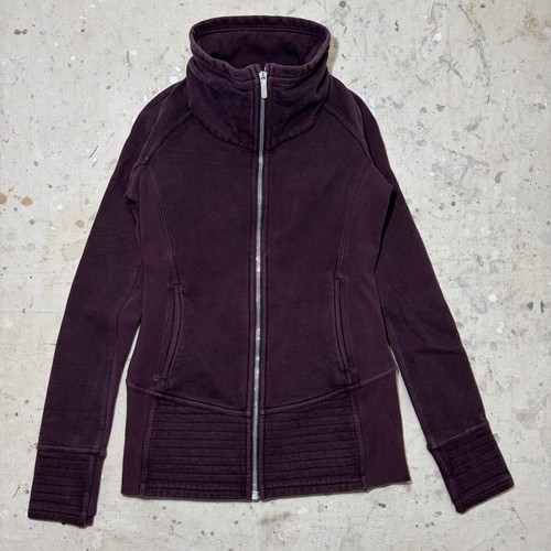 Lululemon Radiant Jacket II Womens Size 6 Burgundy Plum  Full Zip Athletic