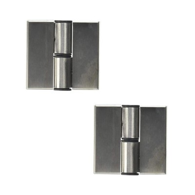 LDEXIN 2pcs Stainless Steel Self Closing Restroom 66mm 2.6inch, black, silver 