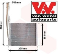 VAN Wezel 18006272 WäRmetauscher FüR Innenraumheizung HeizungsküHler