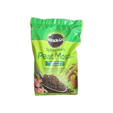 Miracle-Gro Sphagnum Peat Moss 8 Qt Moisture Nutrition Retain With Plant Food