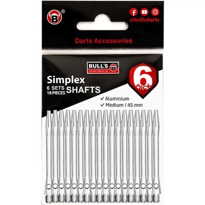 BULL'S 6P-Simplex Shaft m silber