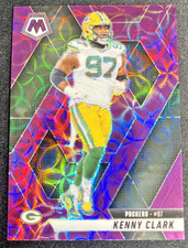 Kenny Clark- 2025 Panini Mosaic #84 Purple Scope Prizm Packers Exclusive SP