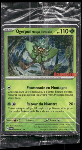 Ogerpon Masque Turquoise 024/167 GAMESTOP - Pokemon Twilight Masquerade SEALED 