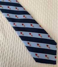 Vineyard Vines Silk Neck Tie Necktie Blue Striped Golfer Classic USA Made