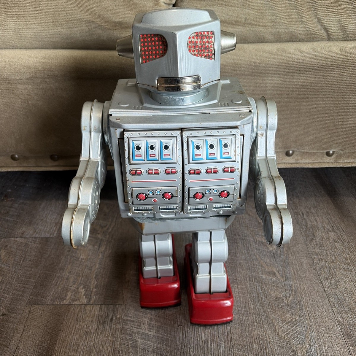 Vintage Super Space Giant Robot By Metal House Japan Tin Extremely
