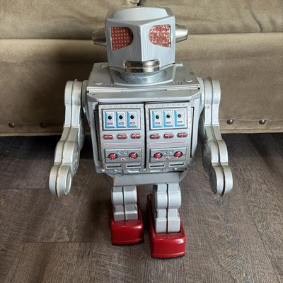 Vintage Super Space Giant Robot By Metal House Japan Tin Extremely