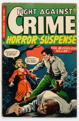 Fight Against Crime 13 Horror & Suspense Story Comics`53 Shock Mystery Detective