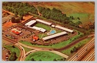 Postcard Air View Motel Howard Johnson's Restaurant Clark New Jersey NJ