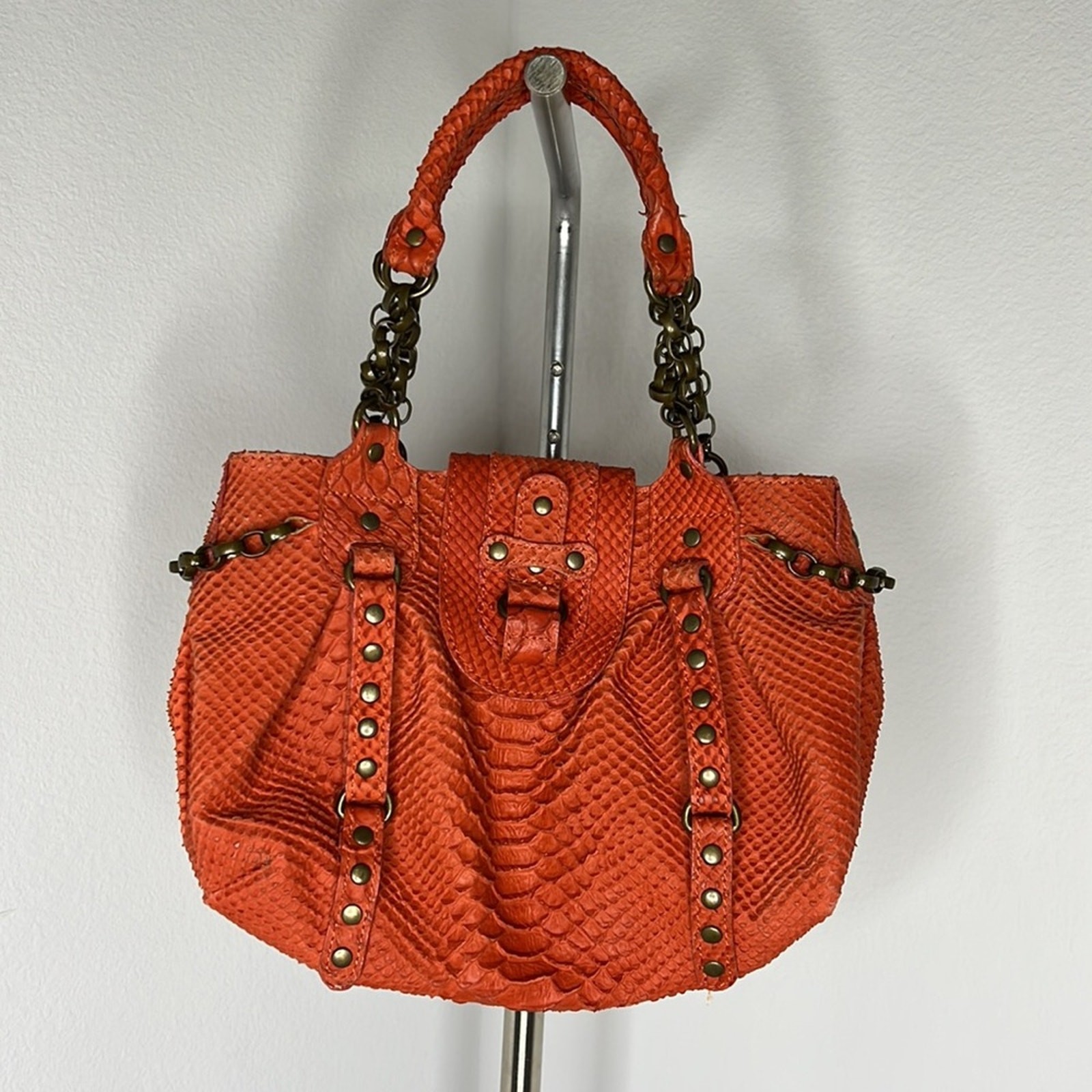 🔹 Abaco Python Print Leather Bag - image 1