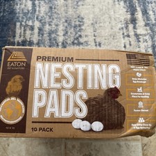10 Pack Eaton Premium Nesting Pads Chickens - Laying Hens - 13"x13" -