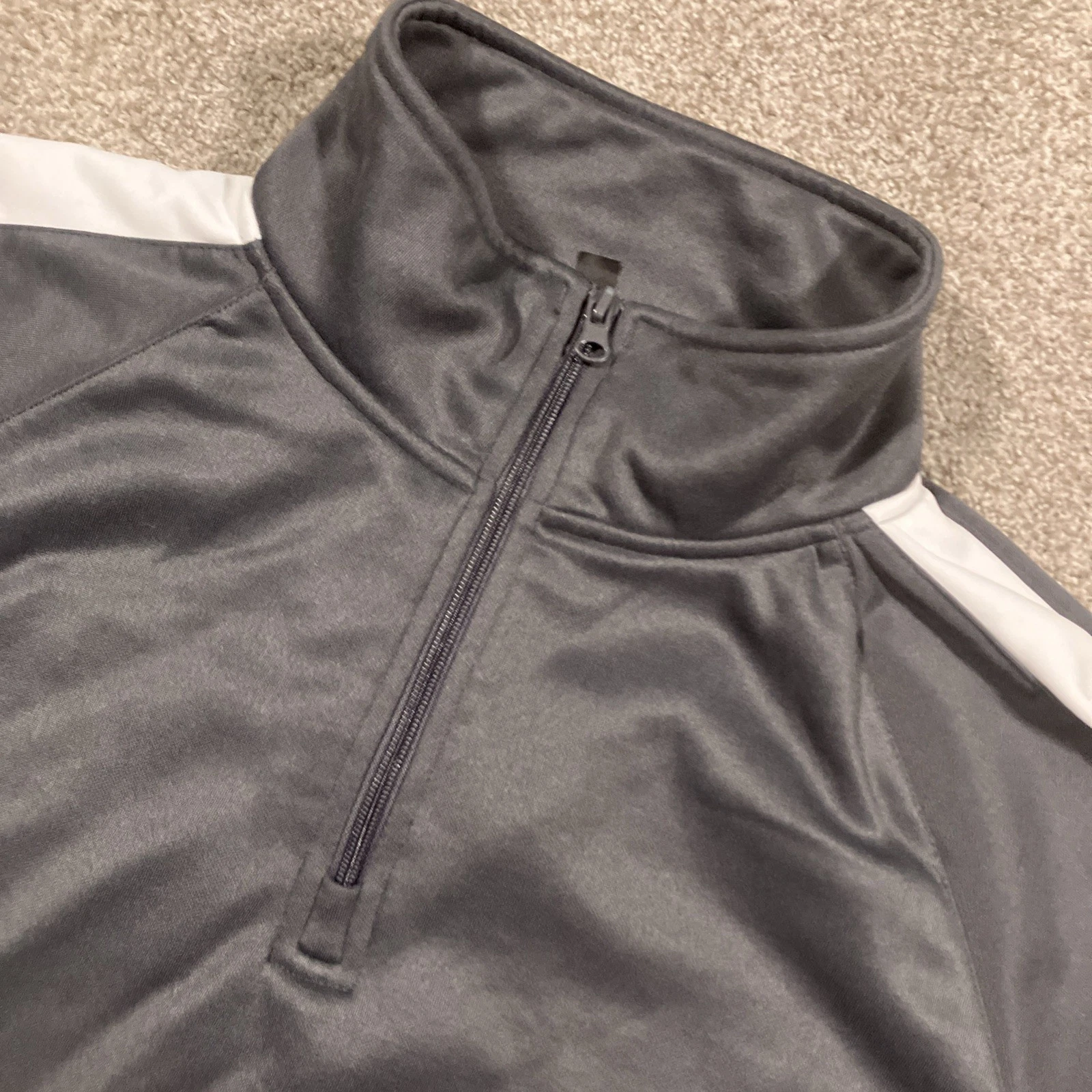 Elbowgrease 1/4 Zip Hoodie Mens Large Gray Gorpcore Outdoors Campcore Casual