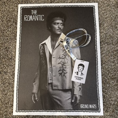 Bruno Mars The Romantic Listening Party Poster 24x18 With Lanyard