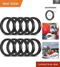 10 Durable Rubber Replacement Gas Can Spout Gaskets - Compatible with Most