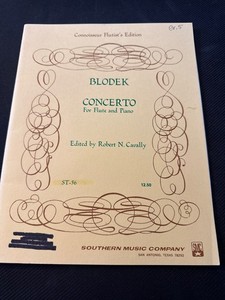 Blodek Concerto for Flute & Piano Edited by Cavally ST-56 SMC Music Book