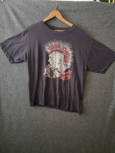 Vintage 1980s Exploited Punks Not Dead Large Tshirt