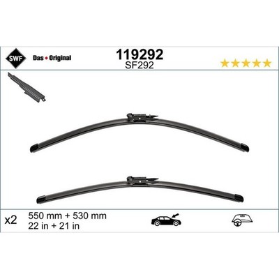 SWF 119292 Scheibenwischer für AUDI TT 8J3 8J9