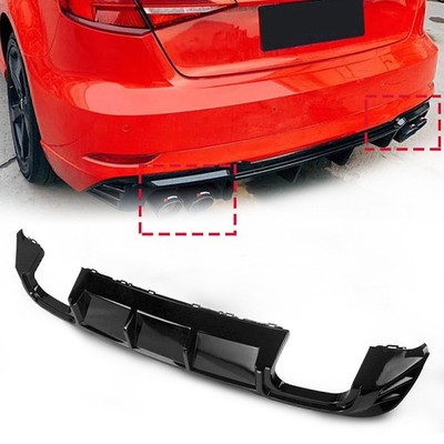 For Audi A3 Hatchback 2017-2020 2019 Rear Trunk Spoiler Boot Wing Gloss Black 1X
