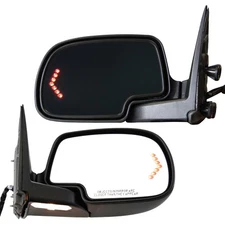 Power Folding Signal Dimming Mirror Pair Set of 2 for GMC Chevy Pickup Truck SUV