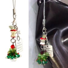 Christmas Tree Phone Chain Keychain For Mobile Accessories Holiday Gift