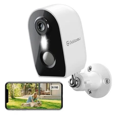 Galayou 2K 3MP Wireless Battery-powered Security Camera Outdoor WiFi Color Night