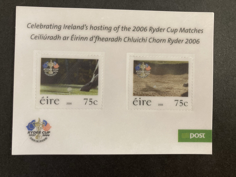 2006 Ireland Golf Hologram S/S Ryder Cup Scott# 1682 Mint NH FREE SHIPPING