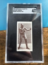 Carte Découpée Jack Johnson Boxe 1928 - Jaime Boix - PSA 9 (note Maximale) - Rare