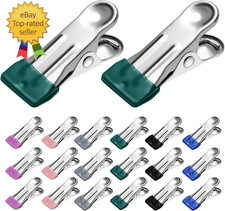 36 Pack Heavy Duty Clothes Pins, 2.17-Inch Stainless Steel Chip Clips,