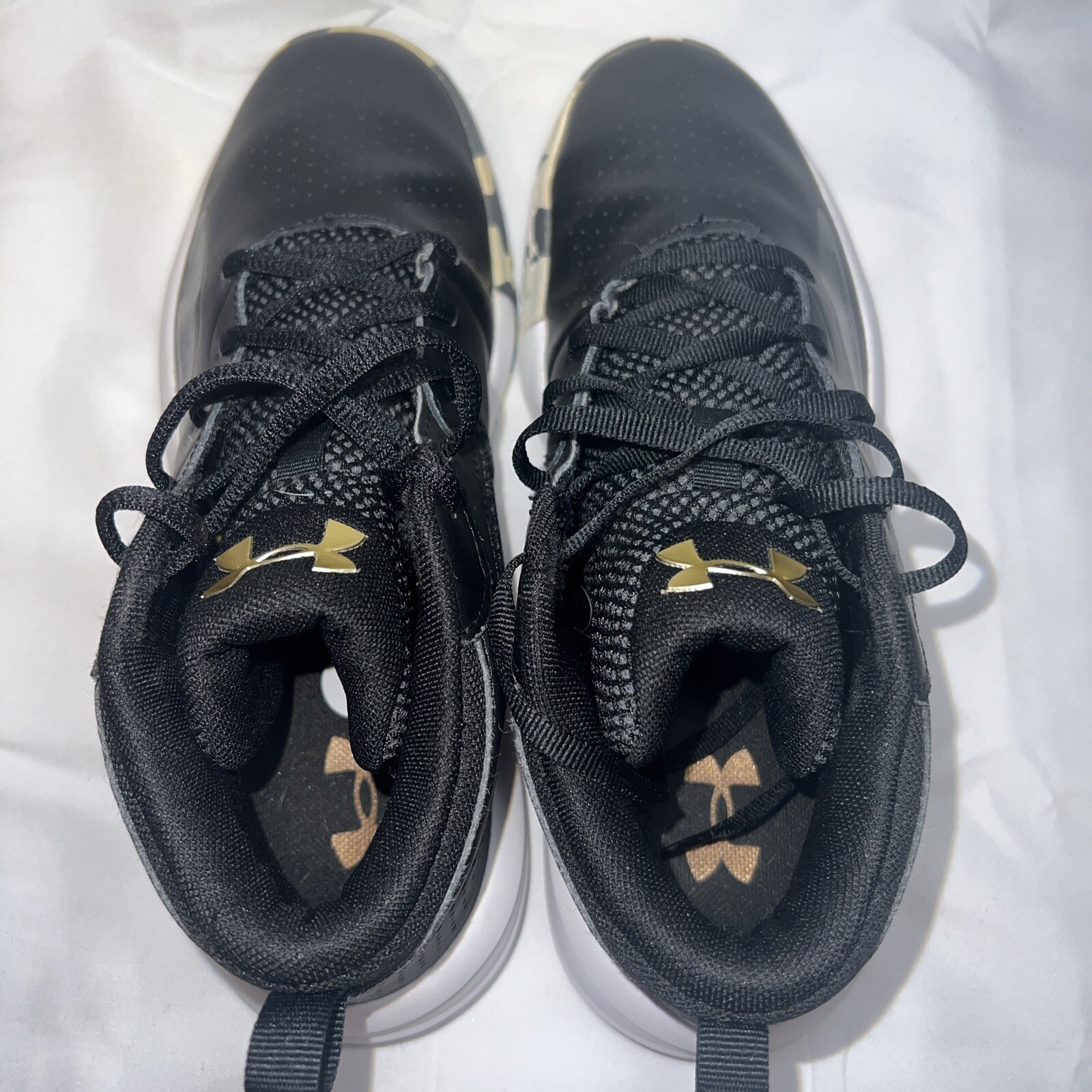 Under Armour Boys Lockdown 5 3023533-003 Black Basketball Shoes Sneakers Sz 6Y thumbnail 8