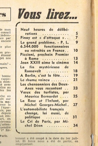 *** Aux écoutes du monde *** n° 1798 (02/01/1959) - De Gaulle entre à l'Elysée - Picture 2 of 2