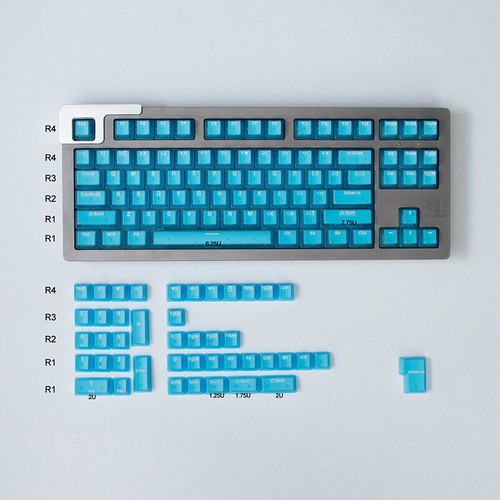 ABS Character Translucent Keycap OEM Profile Lucency 132PCS/Set for MX Keyboard - Picture 24 of 27